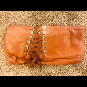 NEW...NEW...NEW..Caramel Soft Leather Clutch